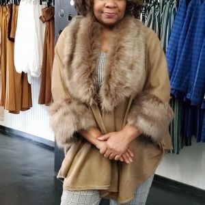 Beautiful Faux Fur Cape